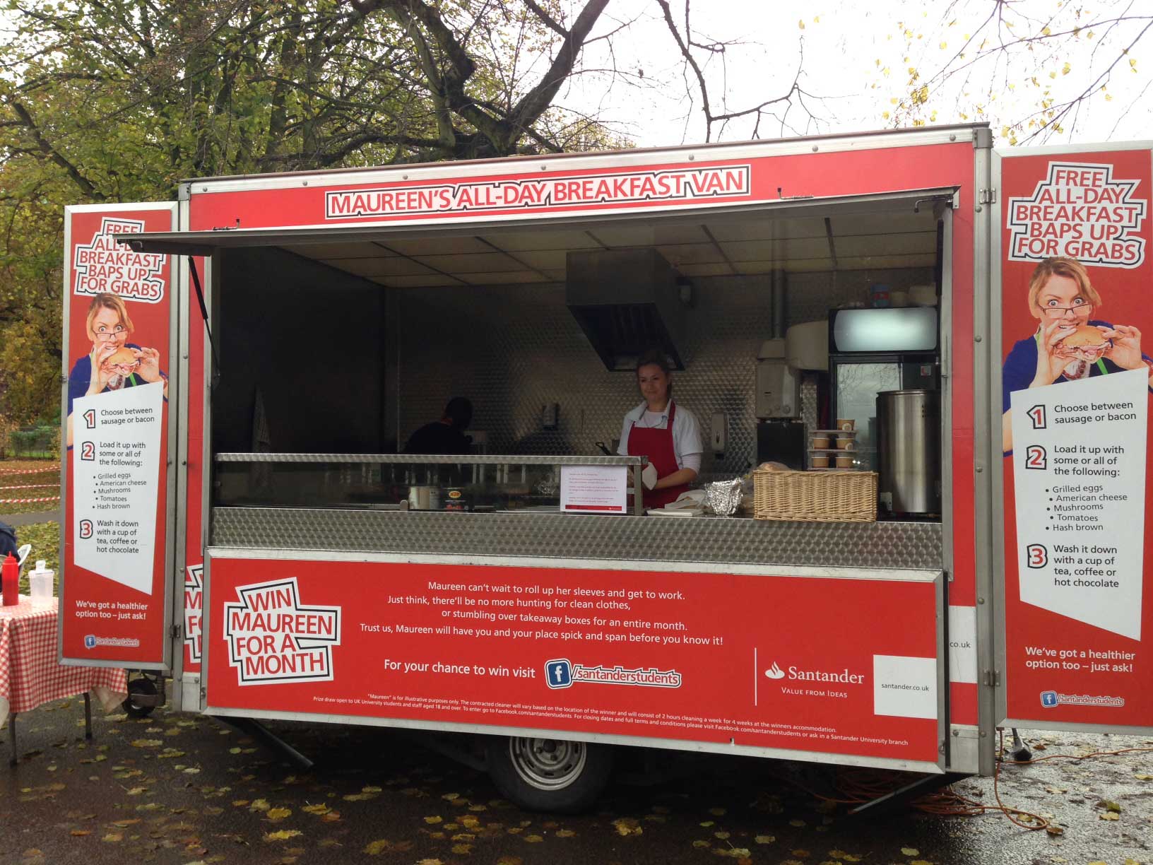 Mobile catering promotional hire